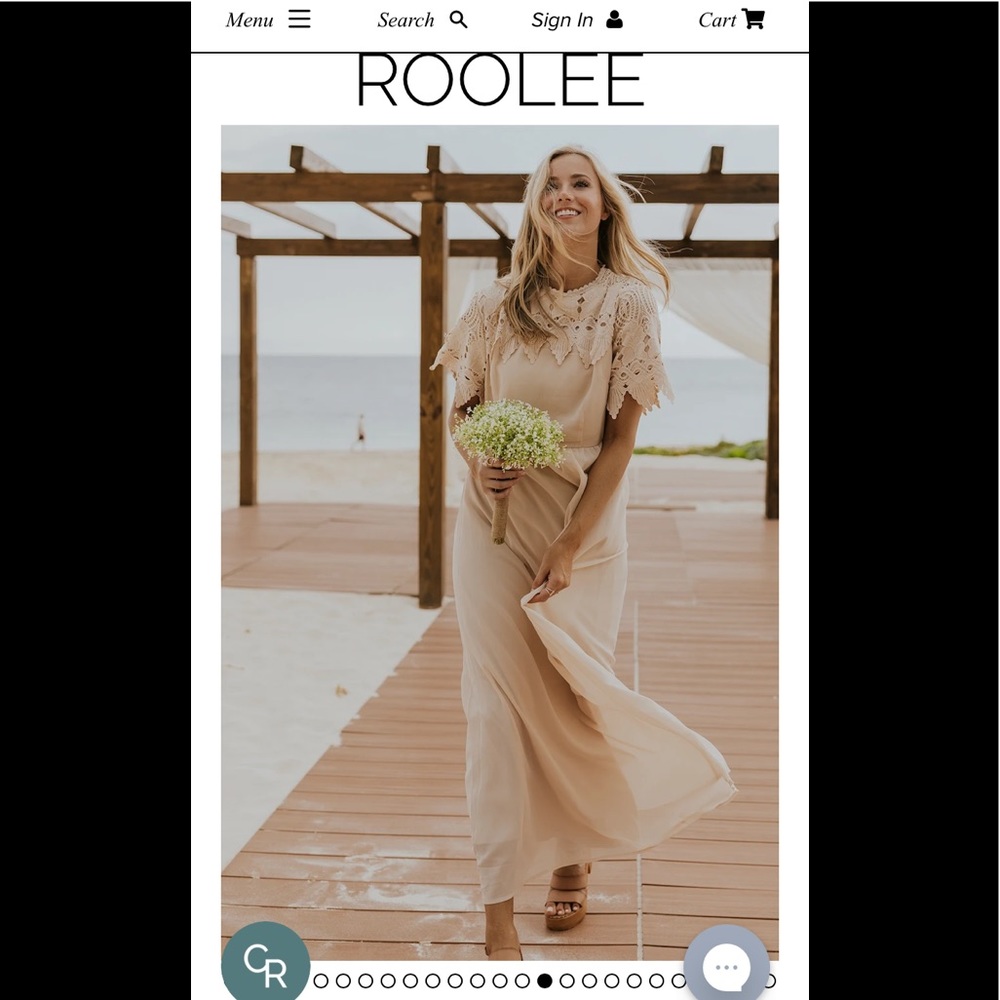 ROOLEE-Bohemian fall dress-Champagne color